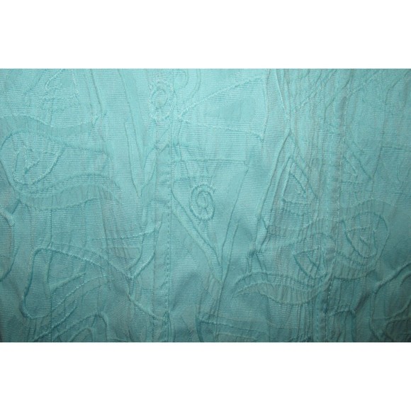 Kaktus Women's Blue Collared Button-Up Embroidered Long Sleeve Blouse Size M - Picture 8 of 8